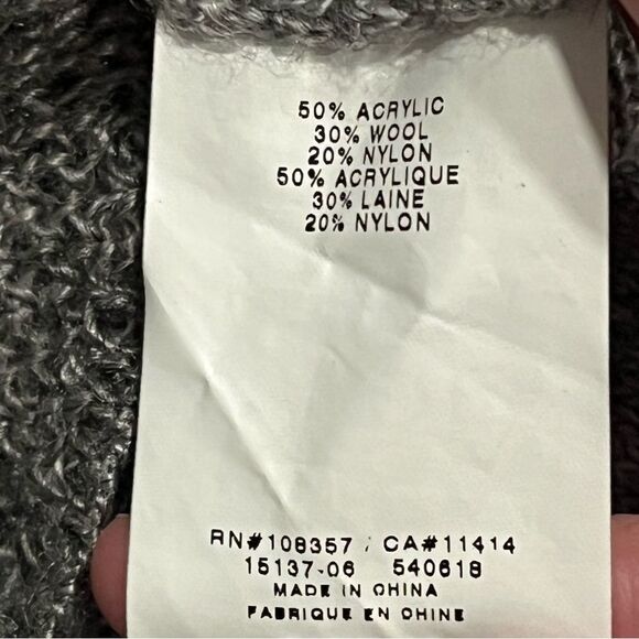 A Pea in the Pod Maternity Grey Wool Blend Cowl Neck Sweater Dress Size Medium - Picture 6 of 7